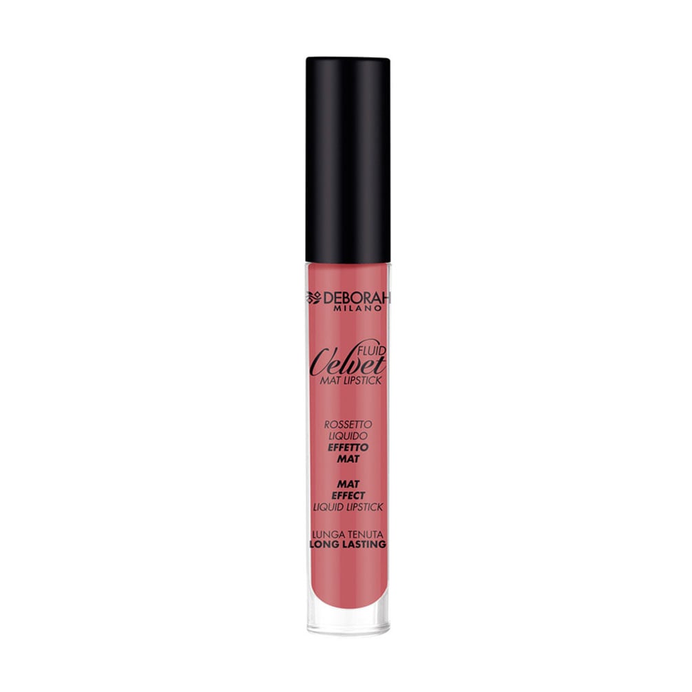 Рідка матова помада для губ Deborah Fluid Velvet Mat Lipstick, 19 Mauve, 8 мл
